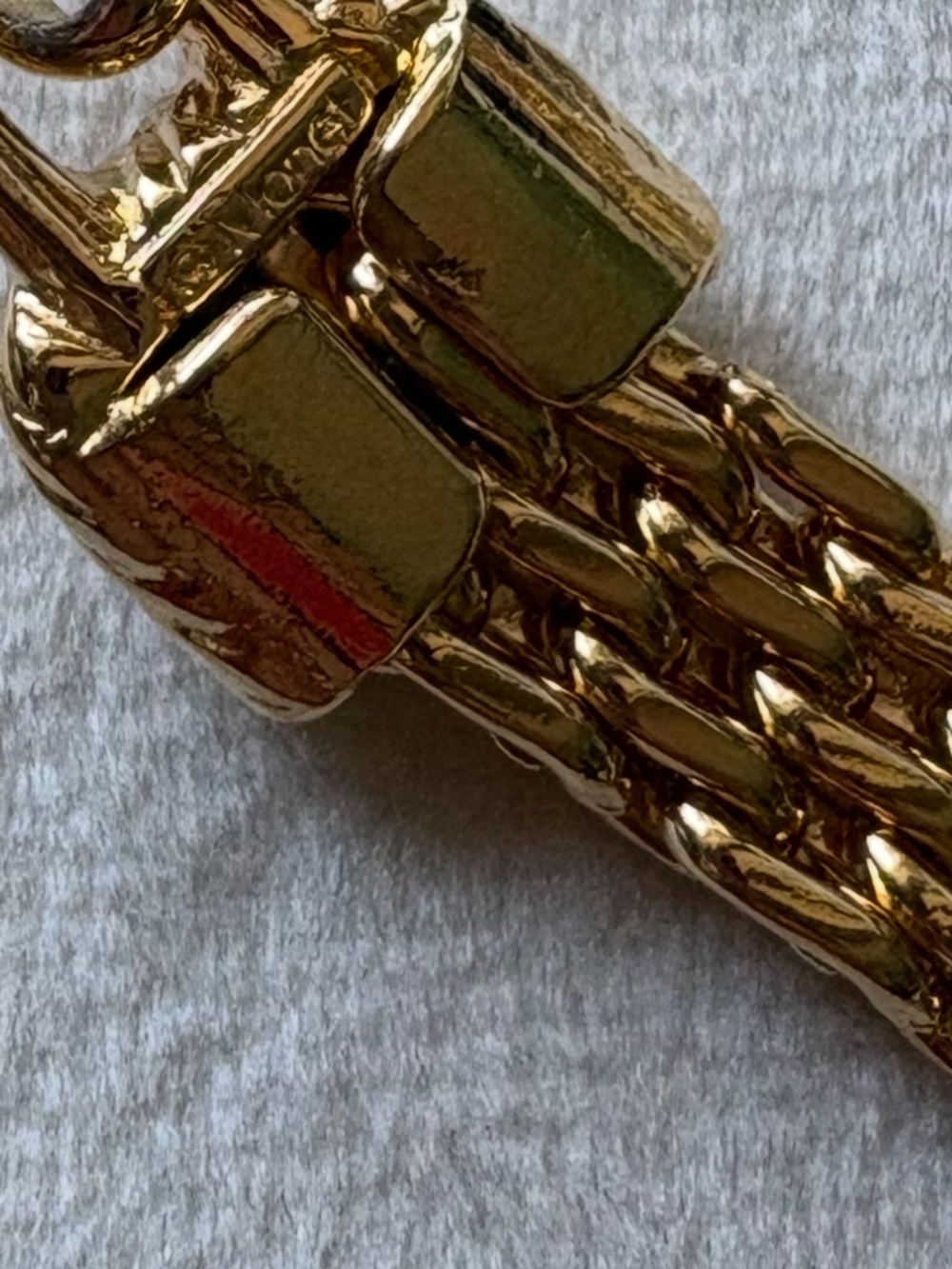 Vintage Signed Monet Goldtone Woven Choker Necklace - Picture 4 of 7